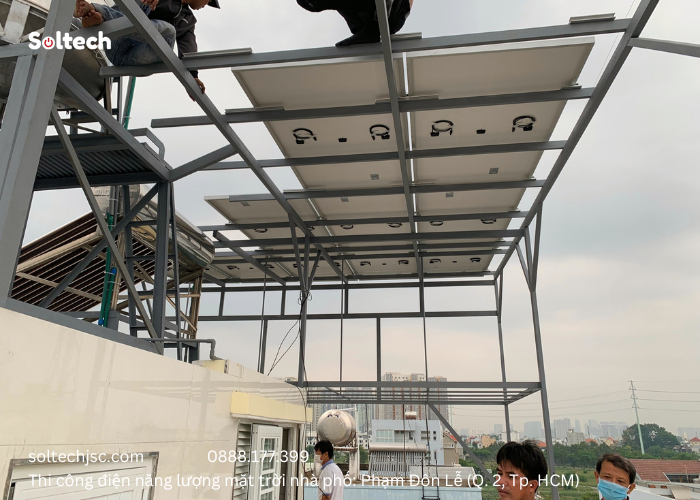 Soltech Solar đã nhận dự án thi công điện năng lượng mặt trời tại địa chỉ 40 Phạm Đôn Lễ, Phường Thạnh Mỹ Lợi, Quận 2, Tp. Hồ Chí Minh.