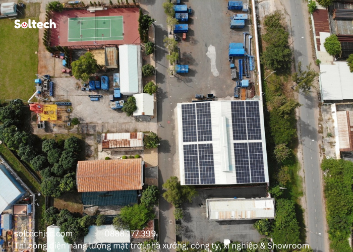Soltech Solar đã thực hiện dự án thi công điện năng lượng mặt trời tại Xí nghiệp Địa vật lý giếng khoan Vietsov Petro