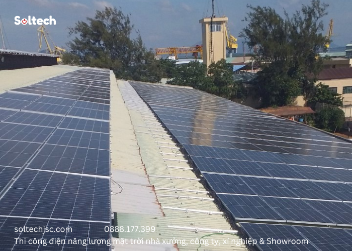 Soltech Solar đã thực hiện dự án thi công điện năng lượng mặt trời tại Cảng Dịch vụ Vietsov Petro