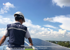 Dự án thi công điện năng lượng mặt tời tại Công ty TNHH Kim khí Điện máy Lê Triều do Soltech Solar thực hiện