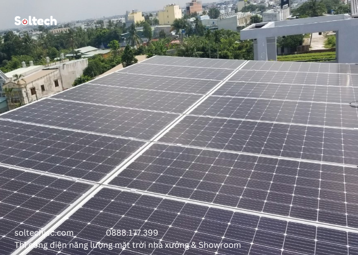 Dự án thi công điện năng lượng mặt trời tại Công ty TNHH Kim khí Điện máy Lê Triều do Soltech Solar thực hiện