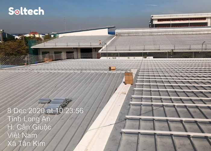 Soltech Solar đã thực hiện dự án thi công điện năng lượng mặt trời tại Khu công nghiệp Kizuna 3 mở rộng