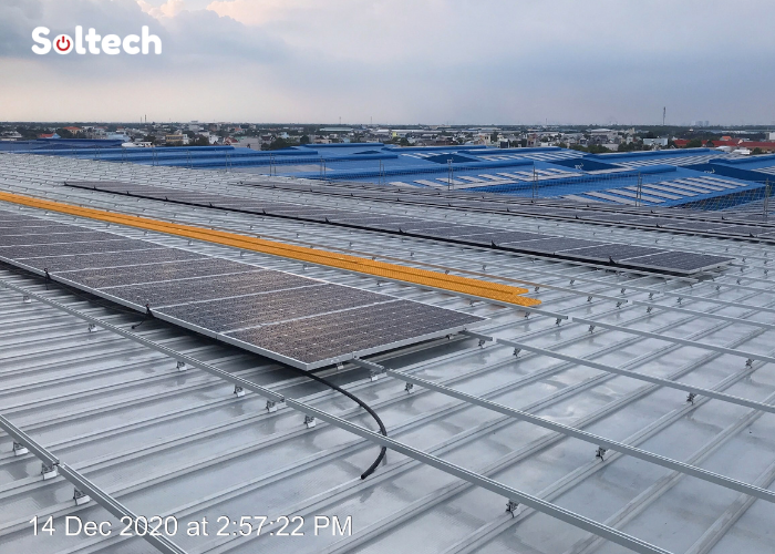 Soltech Solar đã thực hiện dự án thi công điện năng lượng mặt trời tại Khu công nghiệp Kizuna 3 mở rộng