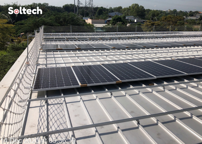 Soltech Solar đã thực hiện dự án thi công điện năng lượng mặt trời tại Khu công nghiệp Kizuna 3 mở rộng