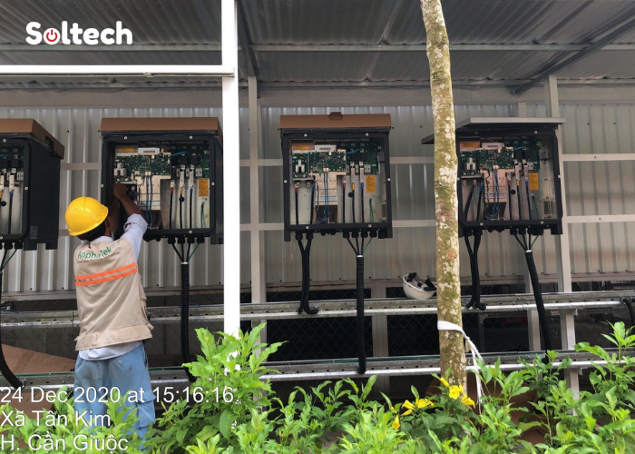 Soltech Solar đã thực hiện dự án thi công điện năng lượng mặt trời tại Khu công nghiệp Kizuna 3 mở rộng